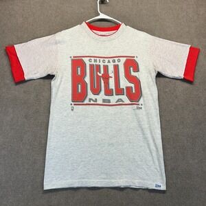 Vintage Chicago Bulls Layered T Shirt Adult M Short Sleeve Salem Sportswear 1991